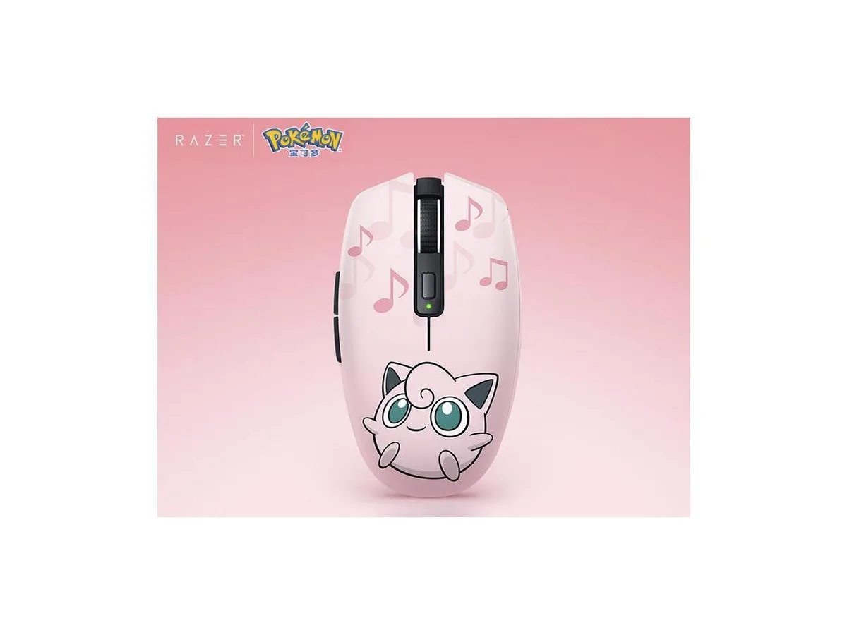 Pink wireless gaming mouse, compact ergonomic shape, matte finish
