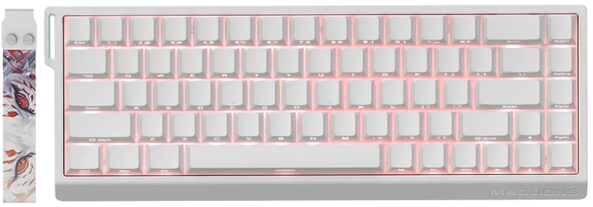 Vszerda Vszerda MAD 68 HE RGB 60% Wired Magnetic Switch Gaming Keyboard, White — fotografia produktu