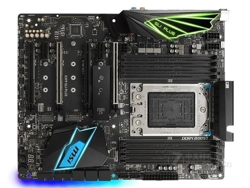 MSI MSI X399 SLI PLUS AMD motherboard Socket TR4 — product photo