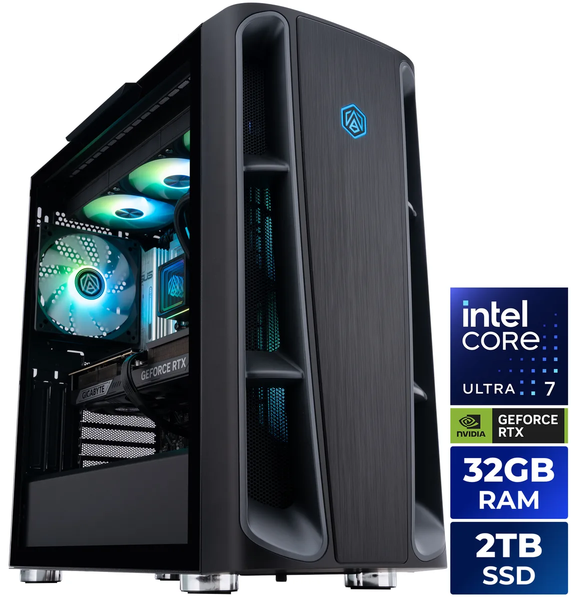 ABS ABS KIIA270K5070Ti gaming PC Intel Core Ultra 7 270K Plus RTX 5070 Ti 16GB 32GB DDR5 2TB NVMe — photo du produit