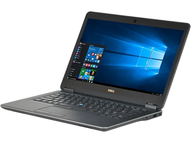 Refurbished Dell Latitude E7440 14.0 inch laptop, dark matte finish, closed lid