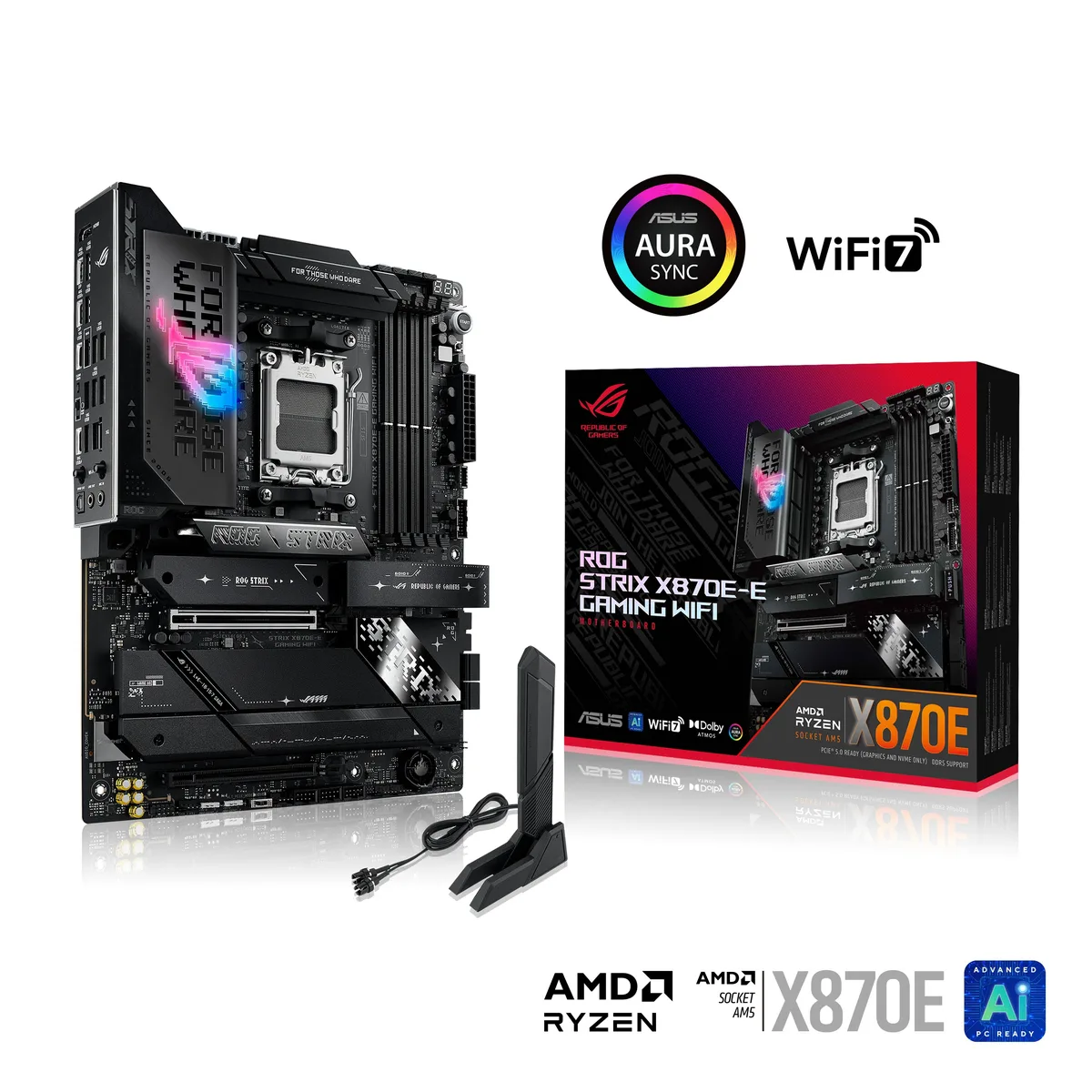 ASUS ASUS ROG STRIX X870E-E GAMING WIFI AMD motherboard — product photo