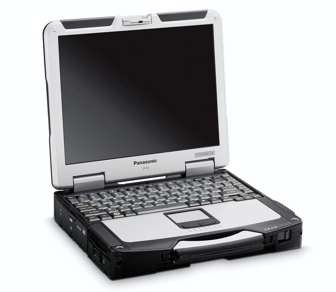 Panasonic Toughbook CF-31 MK5 rugged laptop black silver chassis handle 13.1 inch touchscreen