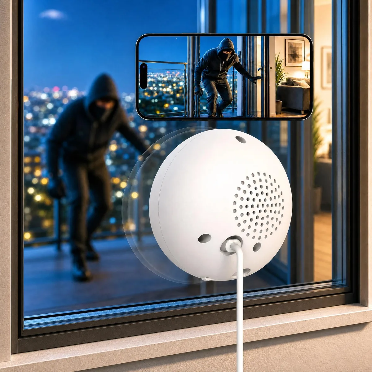  JOOAN A7M-U-US 2K No-Drill Window Security Camera — product photo