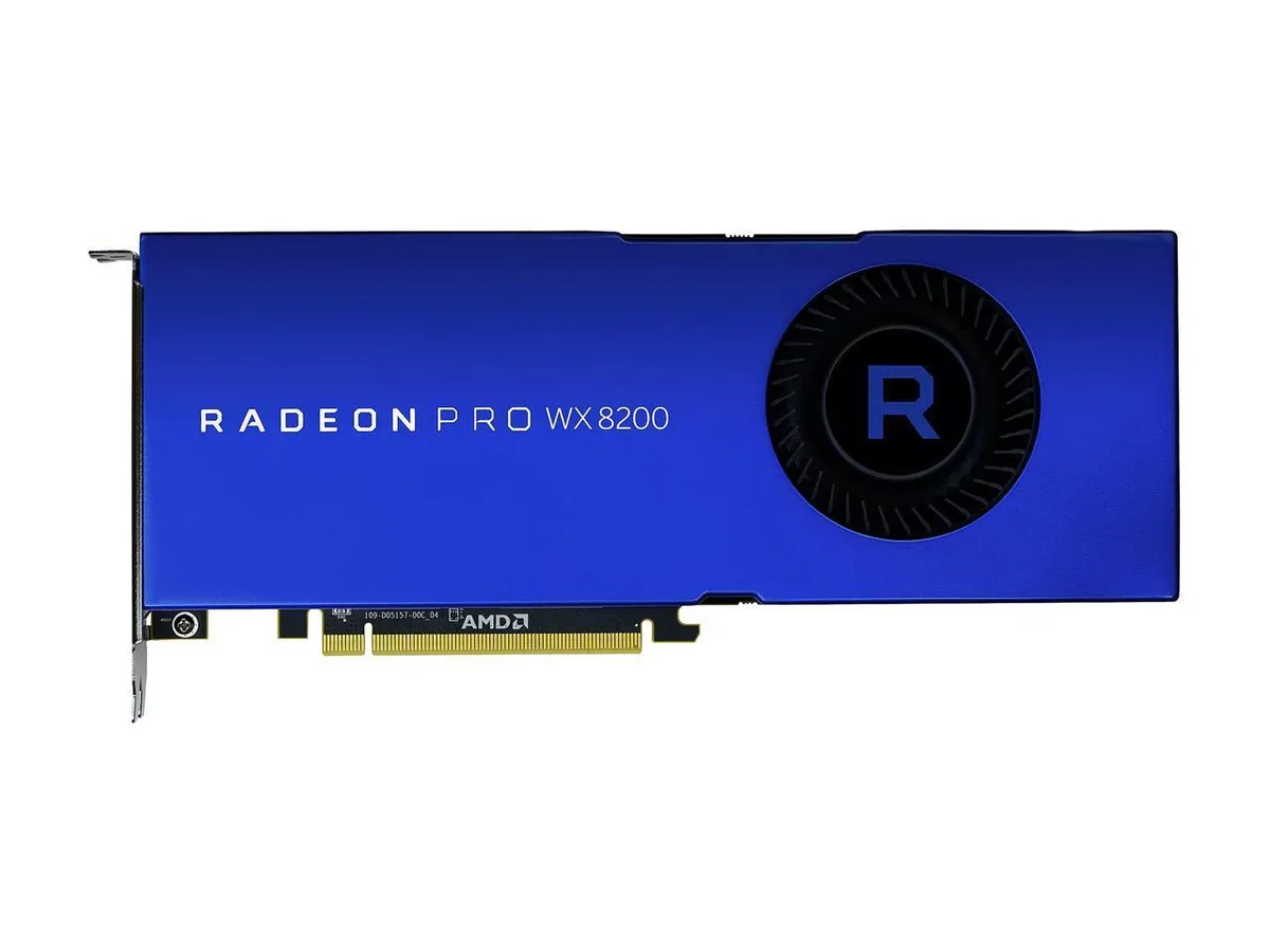 AMD AMD Radeon Pro WX 8200 8GB HBM2 workstation graphics card — product photo
