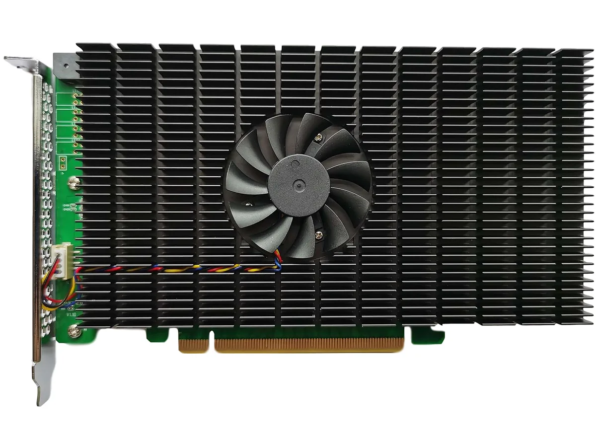 HighPoint Technologies, Inc. HighPoint Technologies, Inc. SSD7505 PCIe 4.0 x16 4-Channel M.2 RAID controller — 商品写真