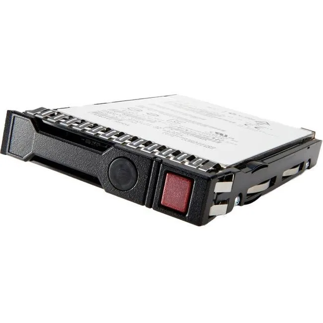 2.5 inch HPE SAS internal SSD in silver metal casing