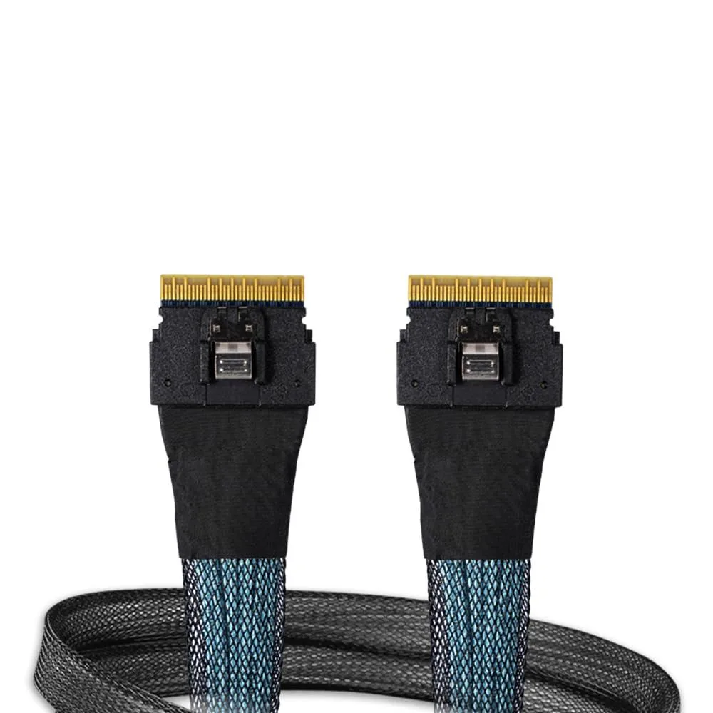 LORDWORLD LORDWORLD SlimSAS 8i SFF-8654 to SlimSAS 8i SFF-8654 Cable 0.5M MB406L-B — product photo