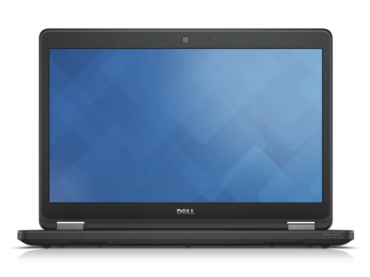 Black Dell Latitude E5450 14 inch laptop closed view