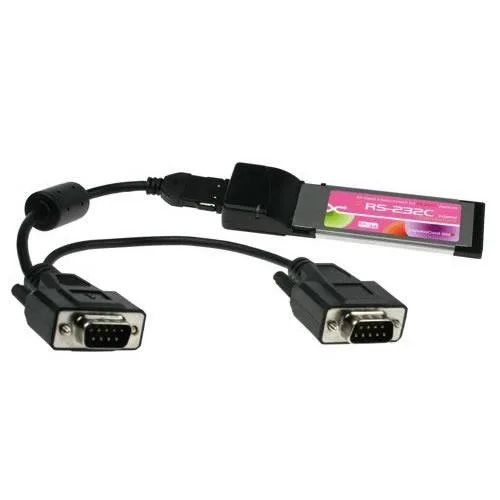SerialGear SerialGear SS-AS2RS Two Port RS-232 ExpressCard DB-9 Dongle expansion card — foto del producto