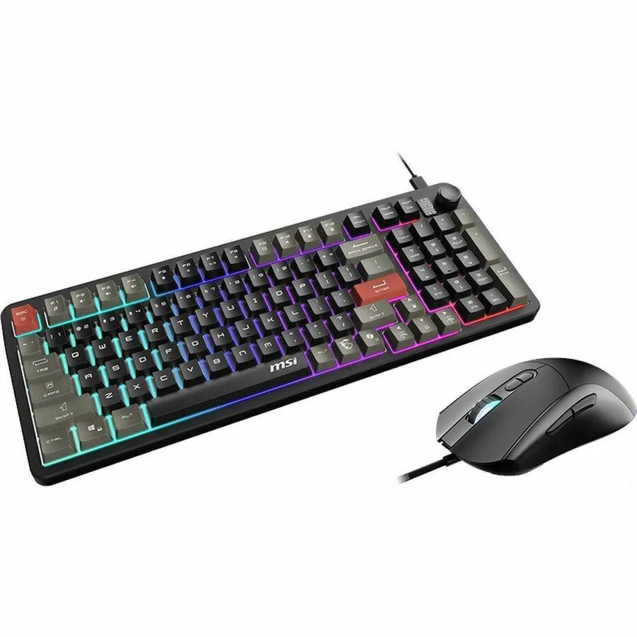 MSI Forge GK110 combo keyboard and mouse in black