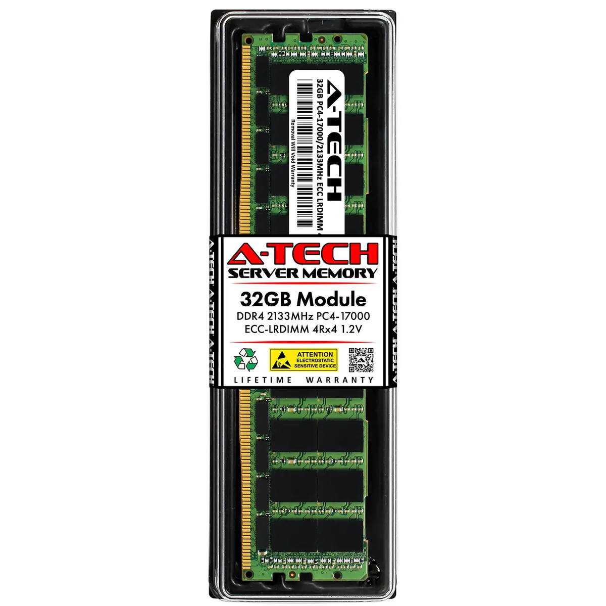 A-Tech A-Tech 32GB DDR4 2133 ECC LRDIMM 4Rx4 Samsung M386A4G40DM0-CPB M386A4G40EM2-CPB Server RAM — photo du produit
