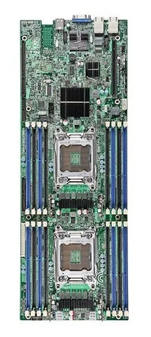 Intel S2600WPQ server motherboard E-ATX green PCB 16 DIMM slots