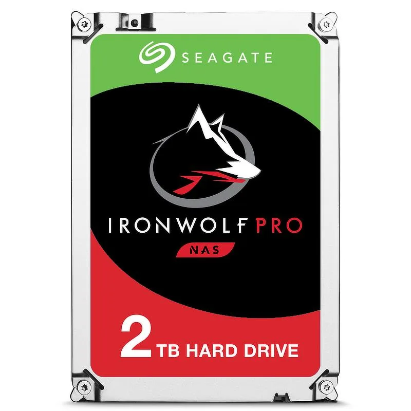 Silver 3.5 inch internal hard drive with green label