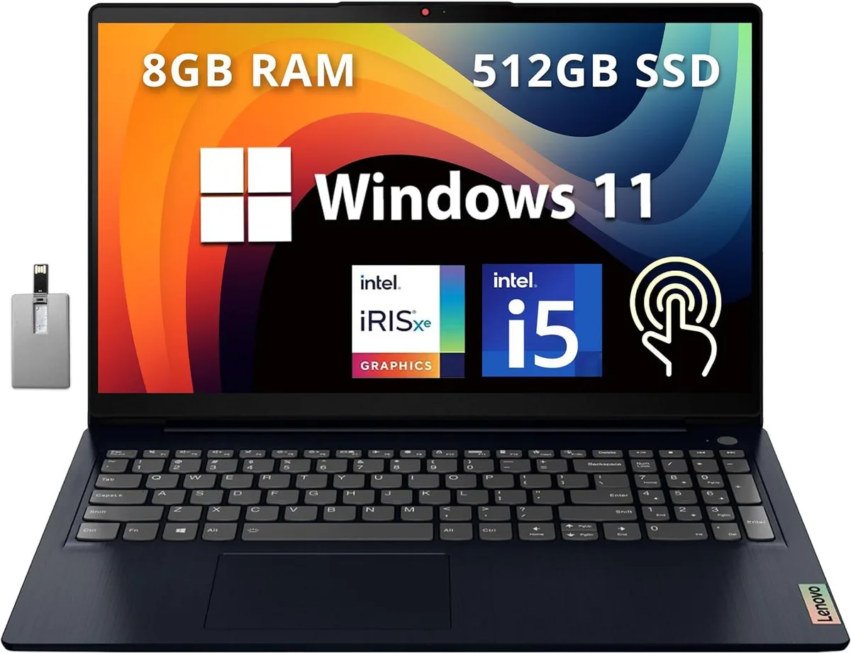 Lenovo Lenovo IdeaPad 3i 15.6" FHD Touchscreen i5-1155G7 8GB 512GB business laptop — 商品照片