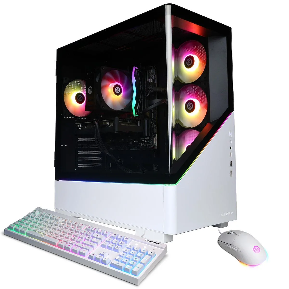 CyberpowerPC CyberpowerPC Gamer Xtreme Gaming PC Intel Core Ultra 7 265F 16GB 2TB RTX 5050 White — produktfoto