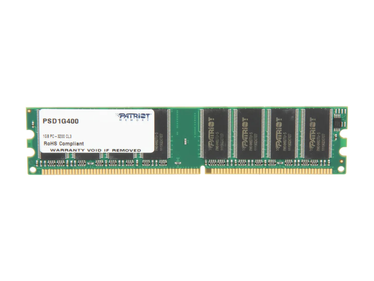 Patriot Memory Patriot Memory PSD1G400 1GB DDR 400 desktop RAM — photo du produit