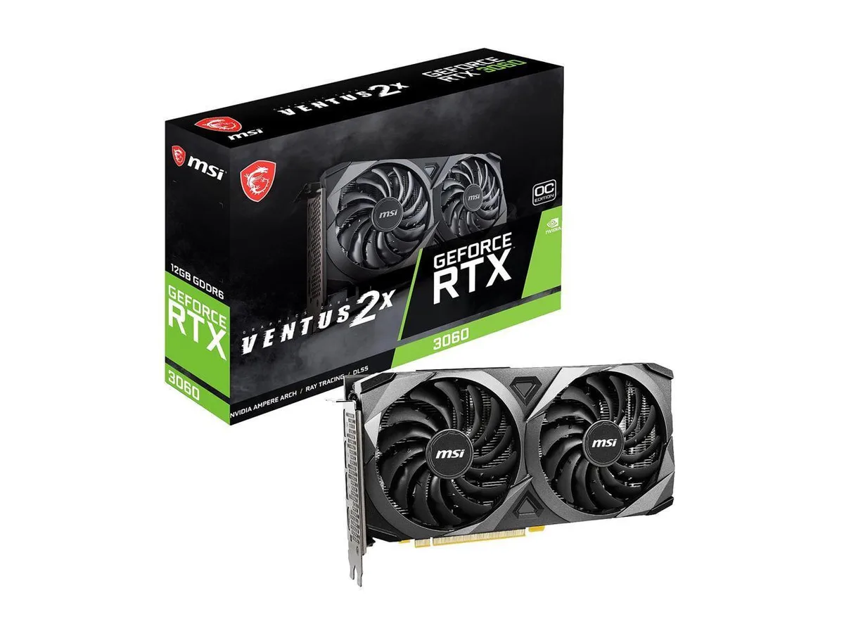 MSI MSI GeForce RTX 3060 VENTUS 2X 12G OC 12GB GDDR6 graphics card — product photo
