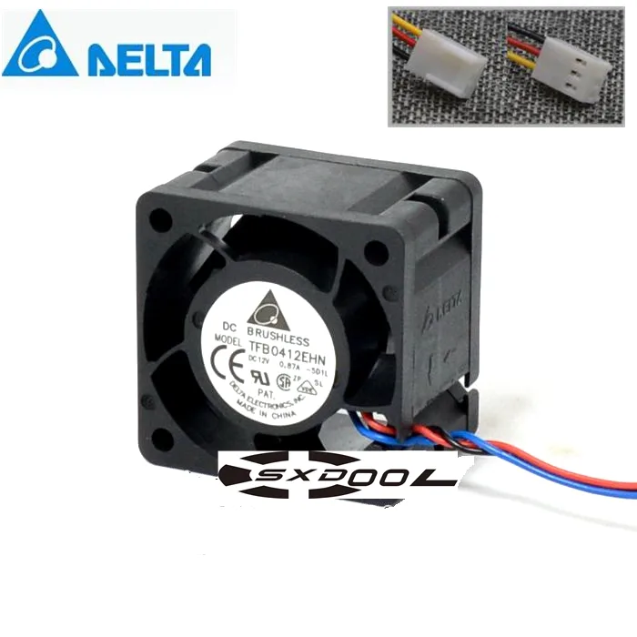 SXDOOL SXDOOL TFB0412EHN 40mm case fan 12V 0.87A 15000RPM 3-pin — fotografija proizvoda