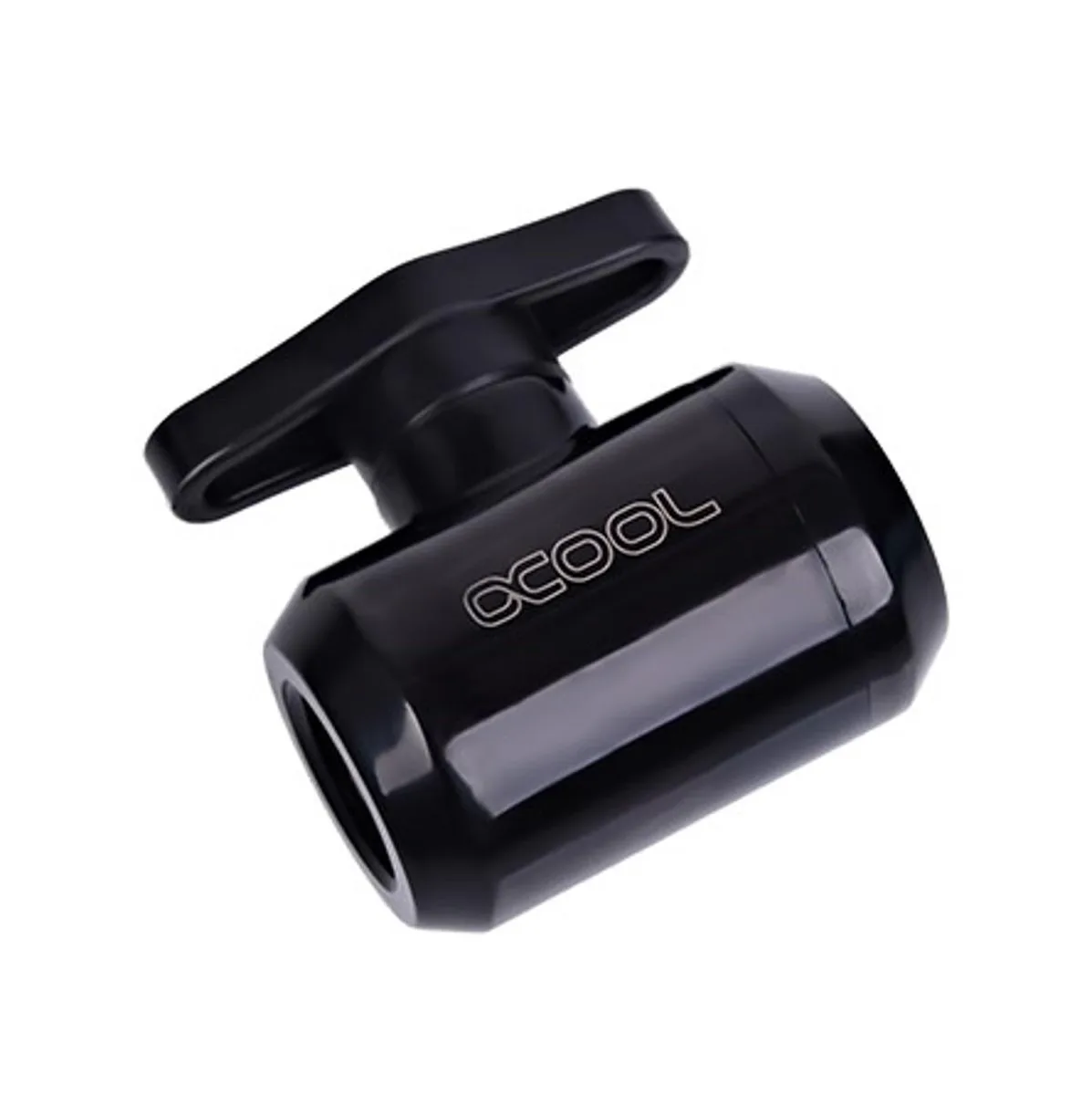 Alphacool Alphacool 17142 G1/4" 2-way Ball Valve Deep Black diy cooling — ภาพสินค้า