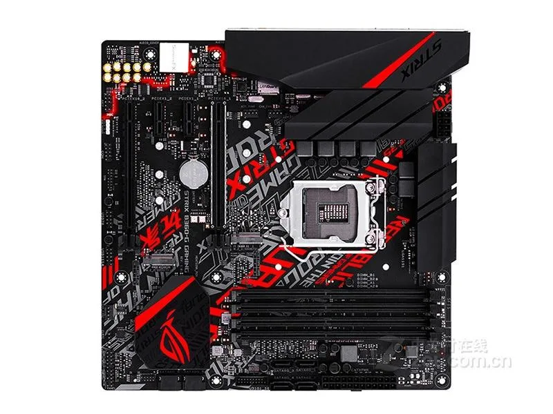 Micro ATX motherboard with black and grey finish