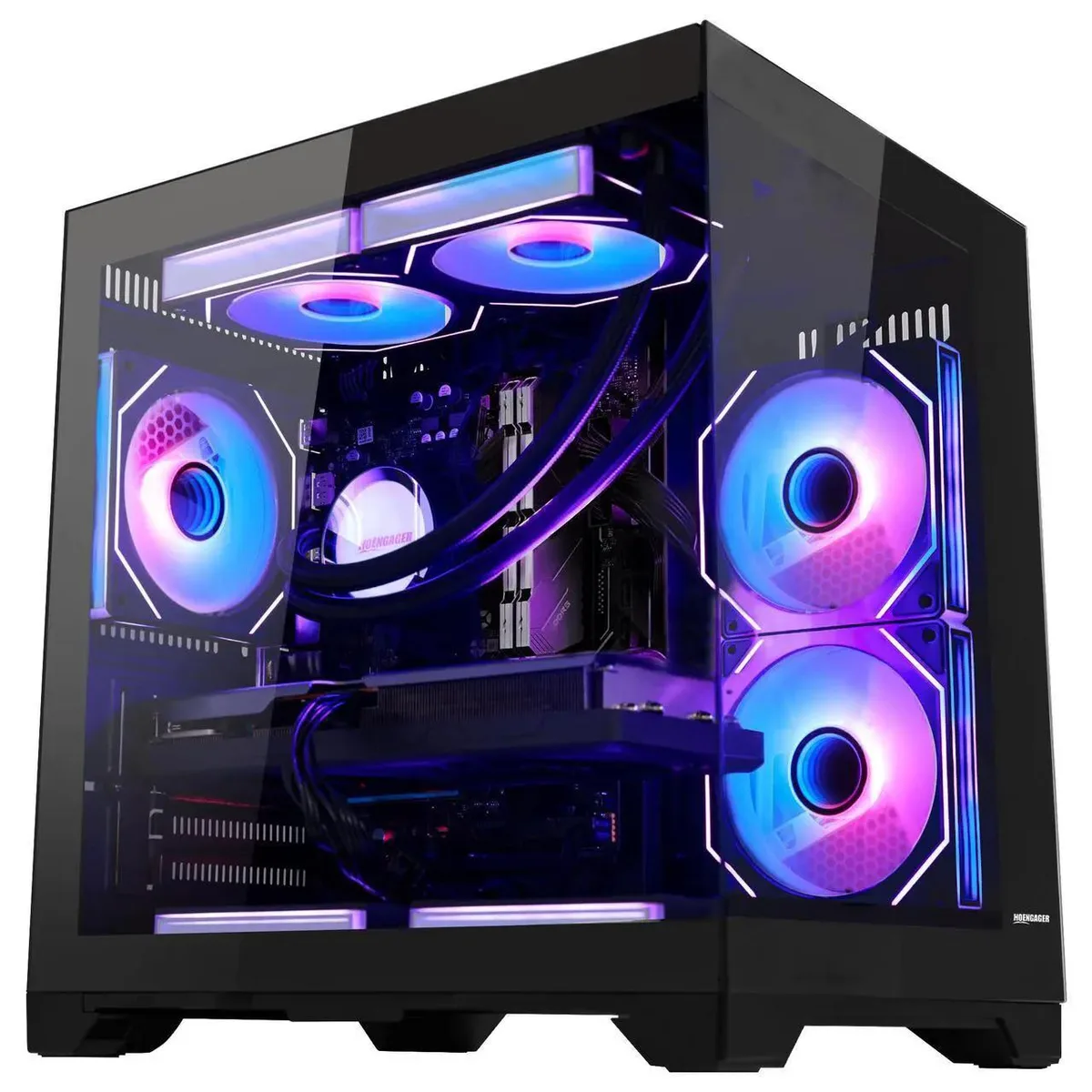 Hoengager Hoengager Gaming PC Ryzen 7 7800X3D RTX 5060 Ti 8GB 32GB DDR5 1TB Liquid Cooled — product photo
