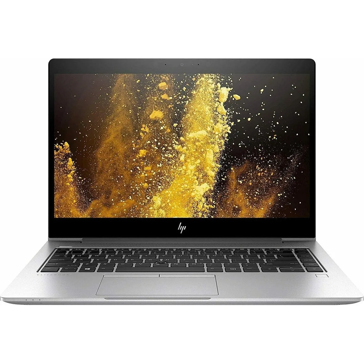Silver 14-inch HP EliteBook 840 G5 laptop, closed clamshell, matte finish