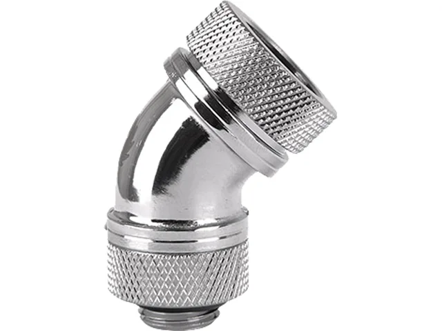 Thermaltake Thermaltake Pacific G14 45-Degree Compression Fitting 16mm OD Chrome — foto del producto