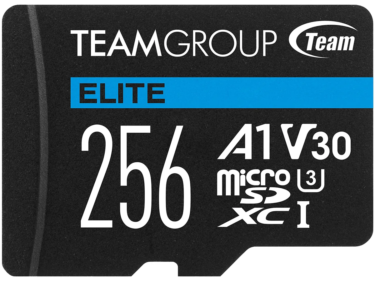 Team Group Team Group 256GB Elite microSDXC UHS-I U3 V30 A1 memory card TEAUSDX256GIV30A103 — product photo
