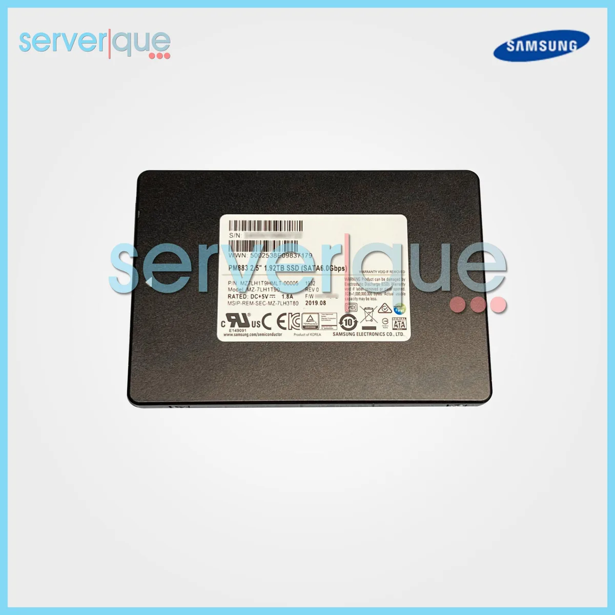 SAMSUNG SAMSUNG PM883 1.92TB SATA 2.5" internal SSD — toote foto