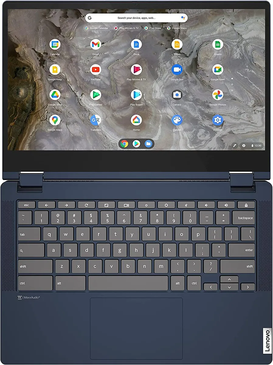 13.3 inch 2-in-1 Chromebook in Abyss Blue with touchscreen display