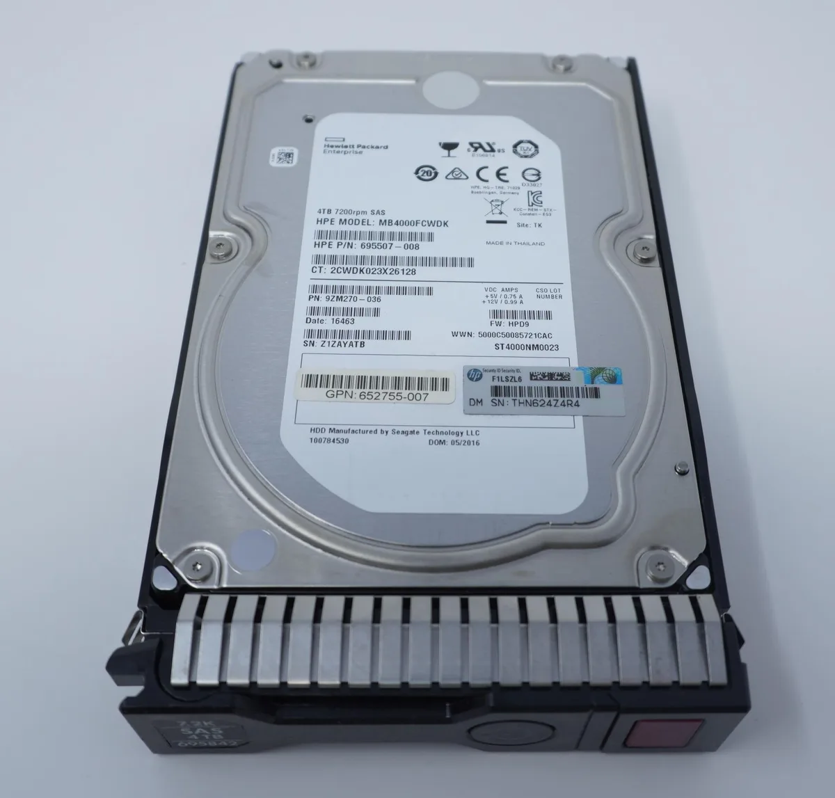 HP HP 695842-001 SAS 4TB 3.5" 7.2K RPM internal hard drive — صورة المنتج