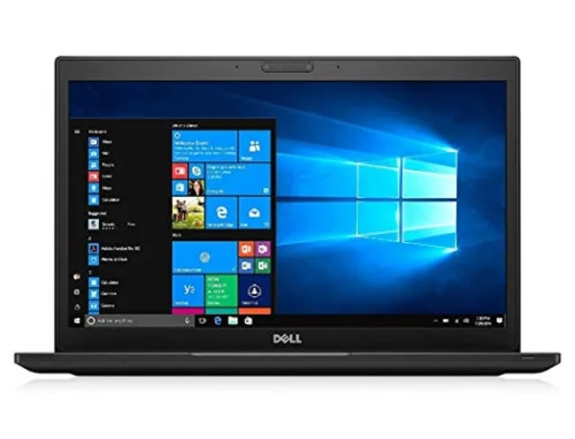Black Dell Latitude 7480 14 inch touchscreen laptop closed