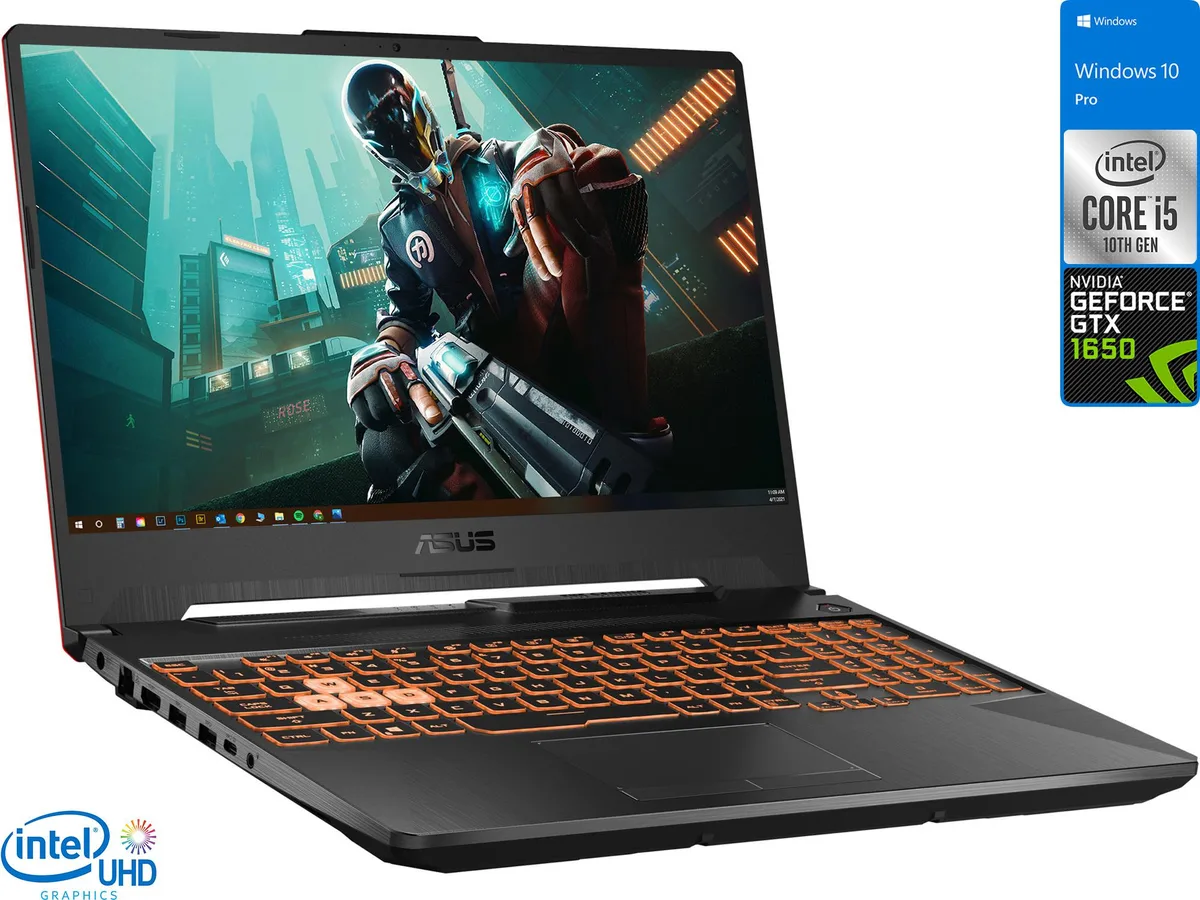 ASUS ASUS TUF F15 15.6" FHD i5-10300H 16GB 512GB GTX 1650 Ti gaming laptop — product photo