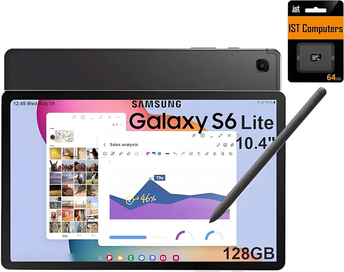 SAMSUNG SAMSUNG Galaxy Tab S6 Lite tablet 10.4" 2K 128GB 4GB 64GB Exynos 1280 Gray — foto del producto