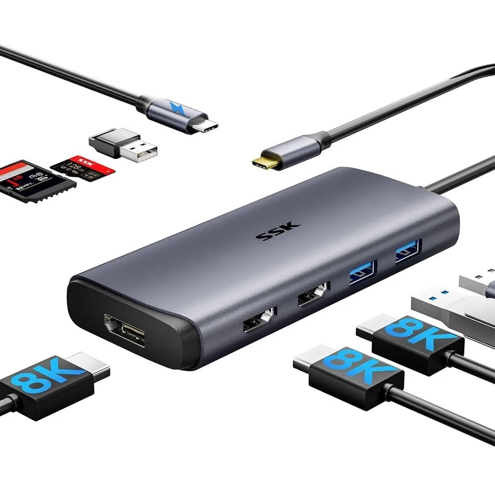 LORDWORLD LORDWORLD 128GB SSD External &amp; USB-C Docking Station — product photo