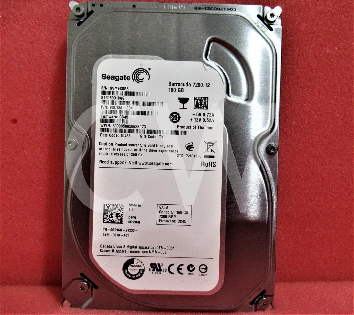 Seagate Seagate ST3160318AS 160GB 7200 RPM 3.5" SATA internal hard drive — zdjęcie produktu