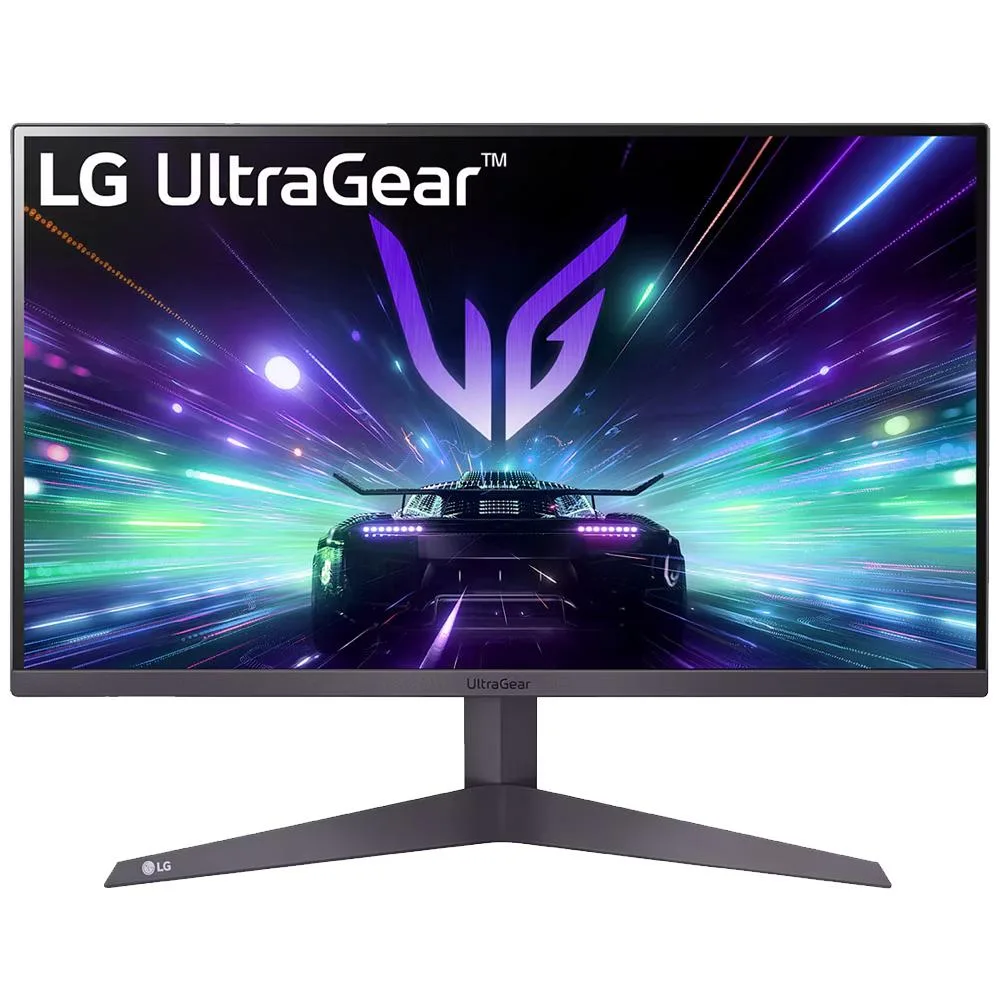 24 inch black gaming monitor with thin bezels and tilt stand