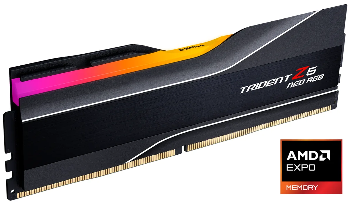 G.SKILL G.SKILL Trident Z5 Neo RGB 16GB DDR5 6000 CL30 F5-6000J3038F16GH1-TZ5NR desktop RAM — photo du produit