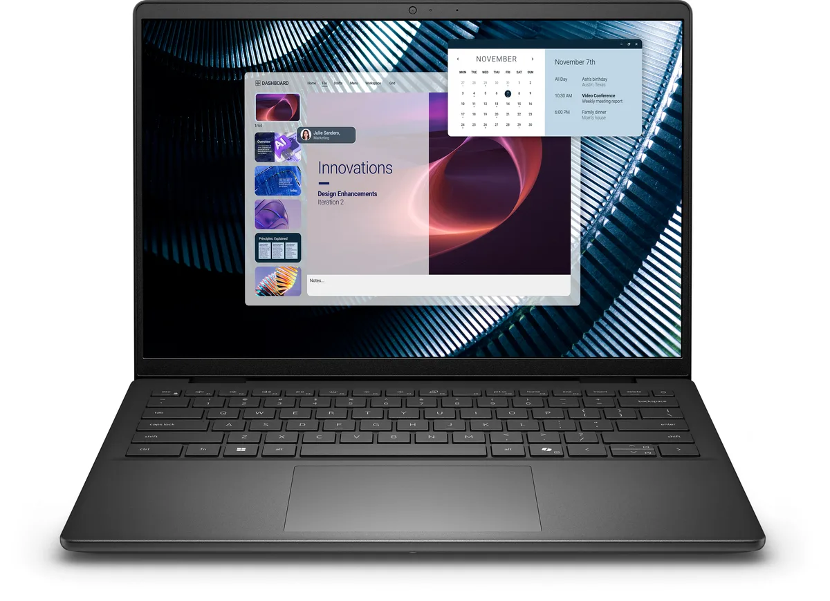 Platinum silver Dell Pro 14 laptop closed showing smooth finish