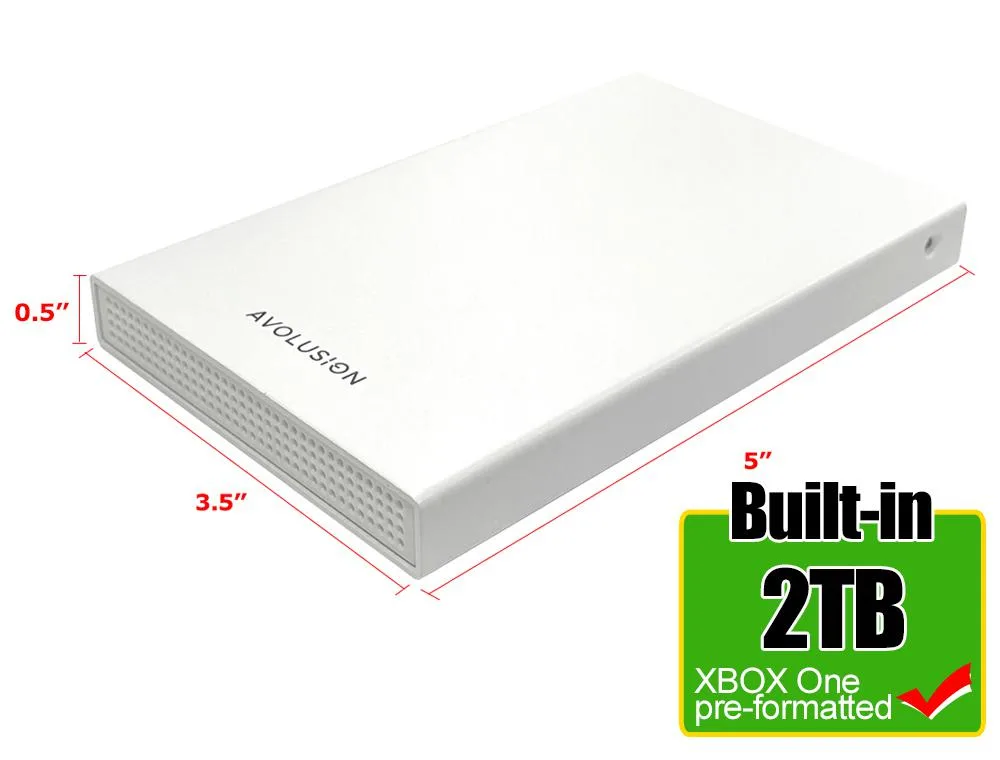 Avolusion Avolusion HD250U3-WH 2TB USB 3.0 portable hard drive White — снимка на продукта