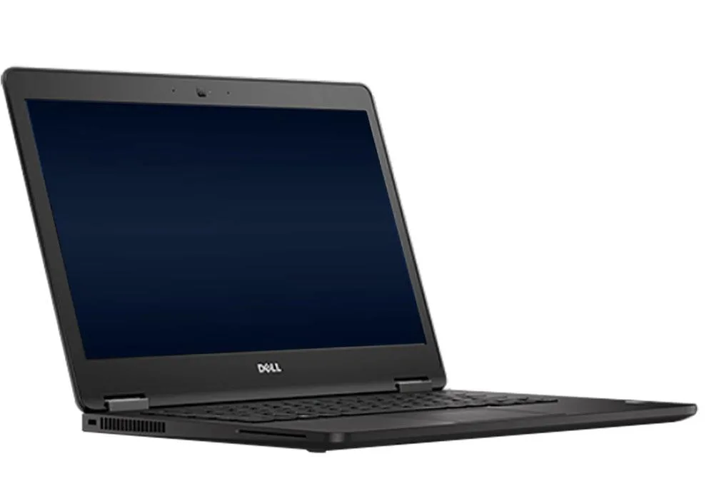 Silver 14-inch Dell Latitude E7470 laptop closed on flat surface