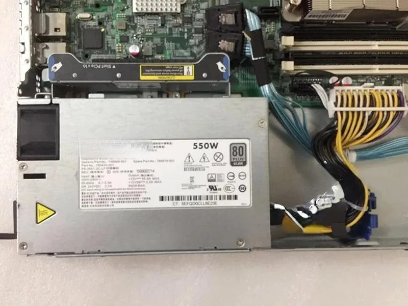 Supersuperuncle Supersuperuncle 550 W server power supply for HP ML150 DL160G9 748949-001 766879-001 HSTNS-PL53 — fotografia produktu