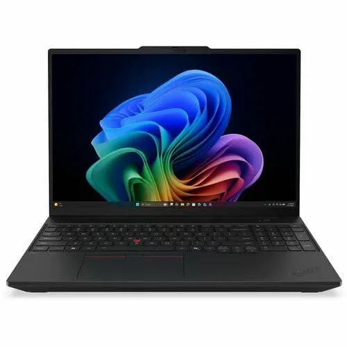 Black 16-inch ThinkPad T16 Gen 5 laptop with anti-glare IPS display and Copilot+ PC badge