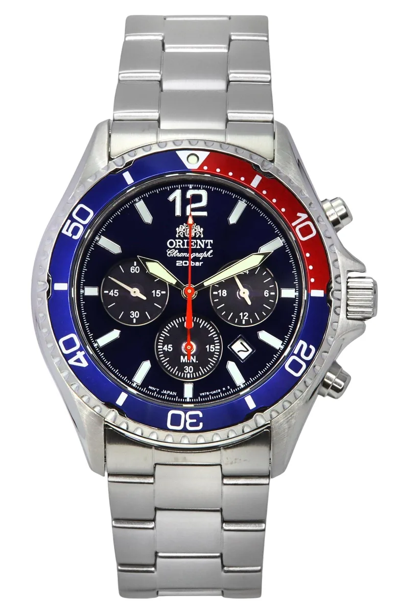 Orient Orient RA-TX0201L10B Solar Diver's 200M Black Dial Watch — fotografia produsului