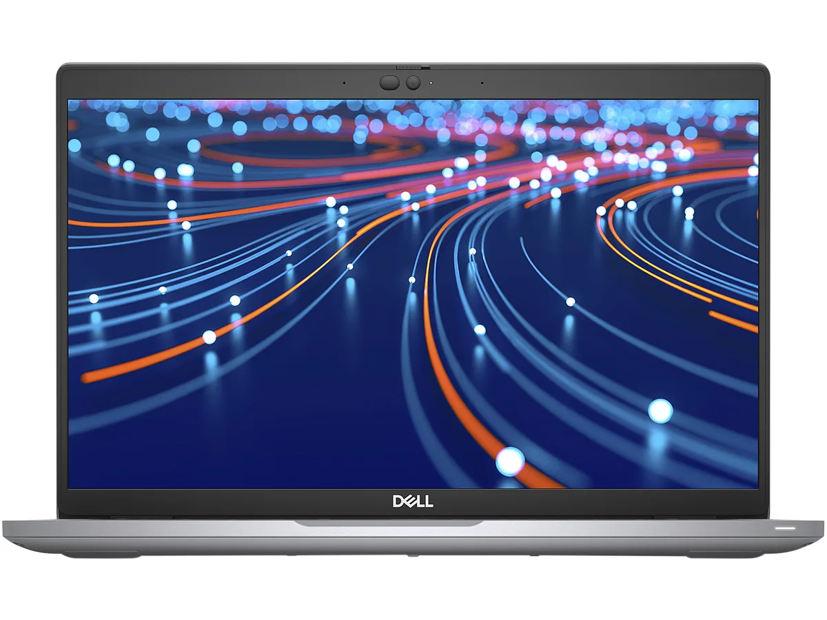Silver Dell Latitude 14 inch laptop, non-touch matte display, closed lid view