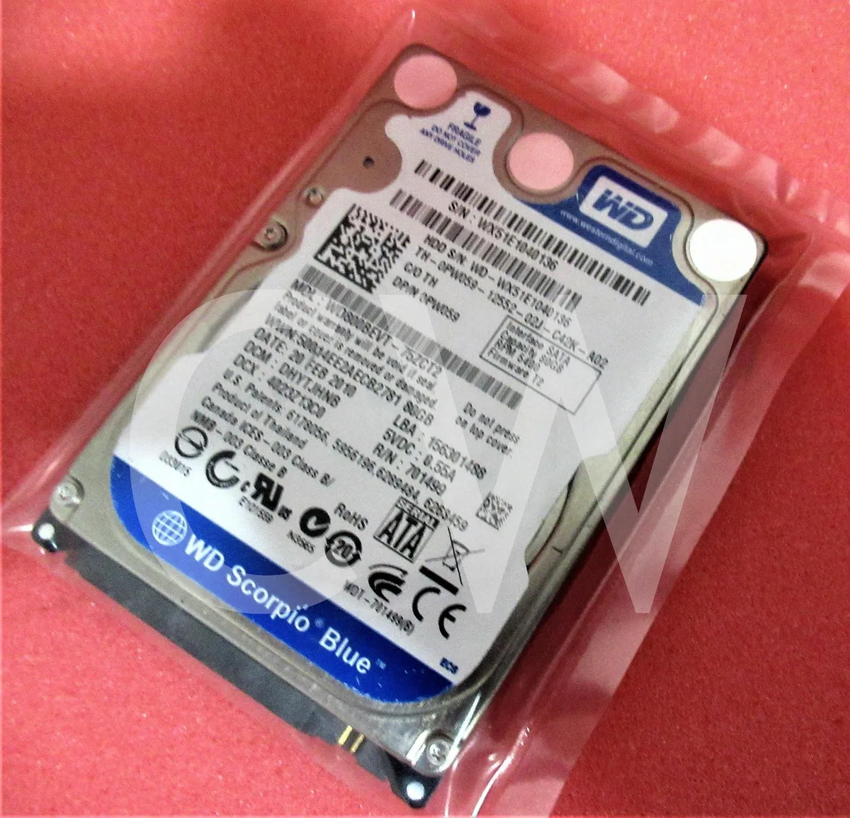 Western Digital Western Digital WD800BEVT 80GB 5.4K RPM 2.5" SATA internal hard drive — Produktfoto