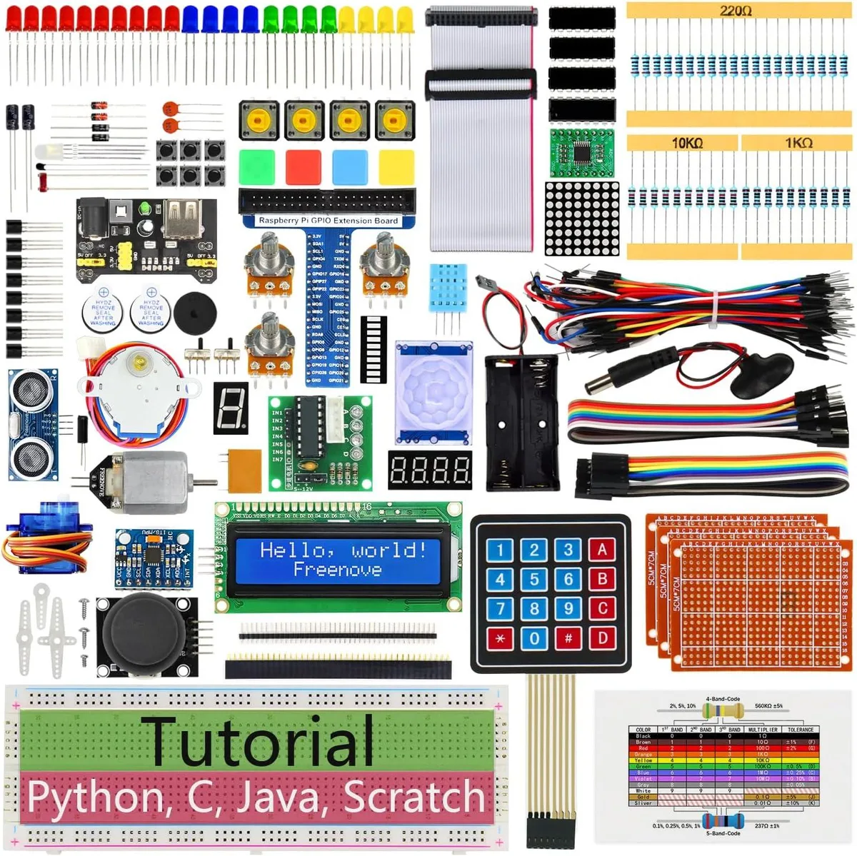 MCDODO MCDODO Freenove Ultimate Starter Kit 223 Items 128 Projects 962-Page Tutorial — 商品照片