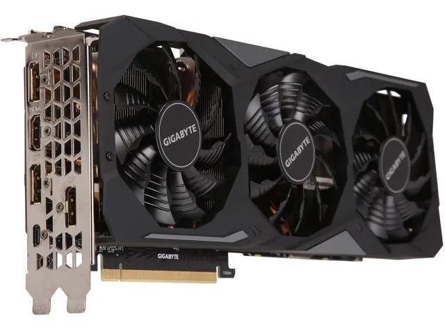 GIGABYTE RTX 2080 SUPER graphics card with triple-fan cooler and metal backplate