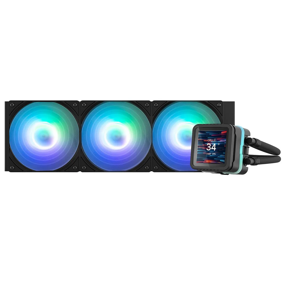 Zalman Zalman Alpha 2 DS 360 liquid cooler 350W 2.73" LCD Black — photo du produit